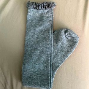 2/12 OR 3/15 Long socks with lace frill detail